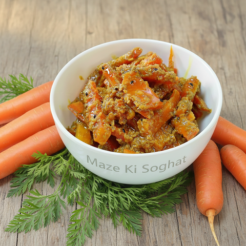 Red Carrot Pickle (سرخ گاجر کا اچار) – Homemade Desi Gajar Ka Achar Pakistan