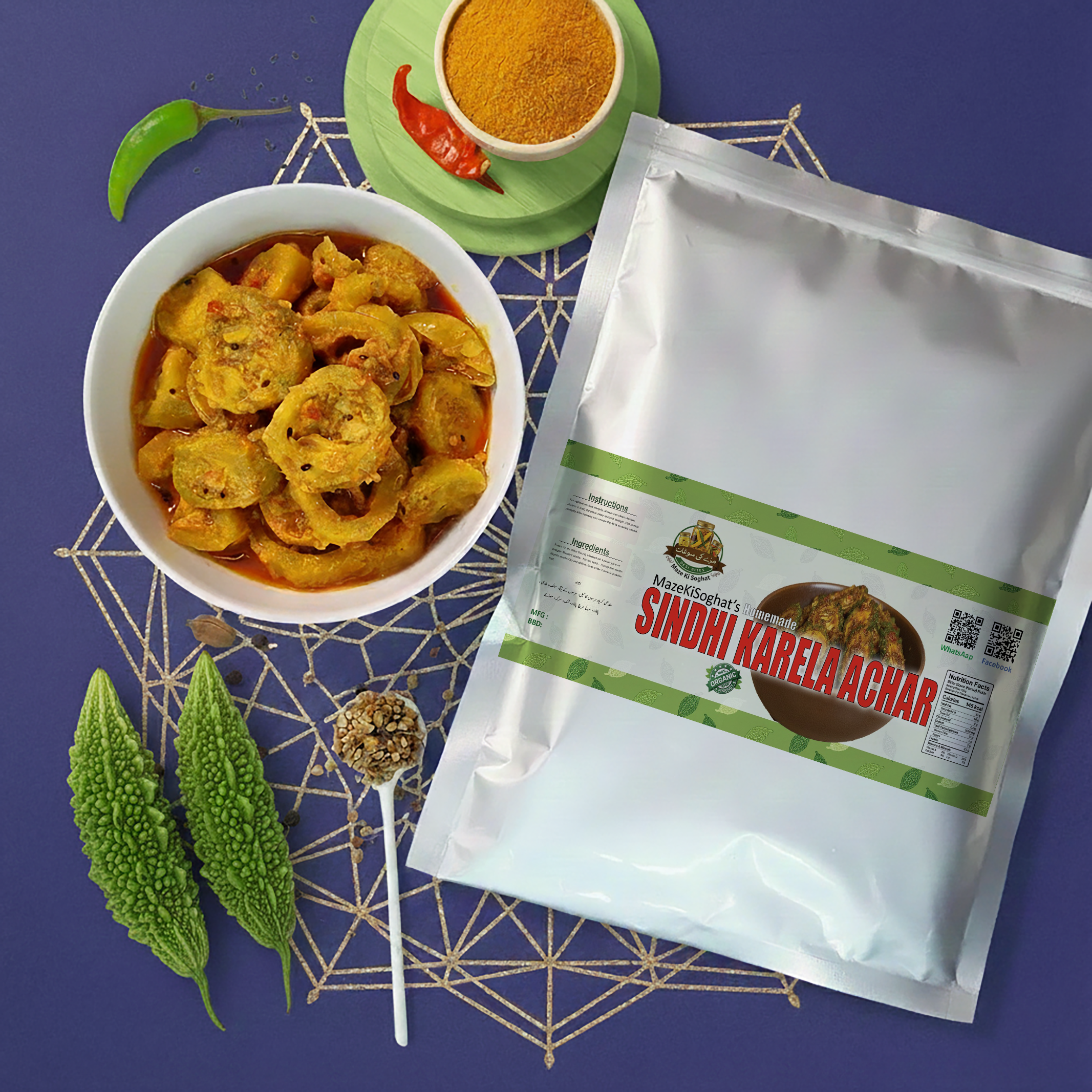 Sindhi Karela Pickle (کریلا اچار) – Homemade Desi Bitter Gourd Achar Pakistan