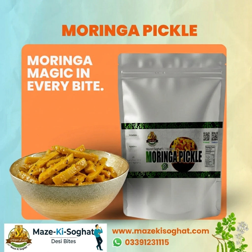 Homemade Moringa Pickle (Sohanjana Achar) Pakistan – Maze Ki Soghat
