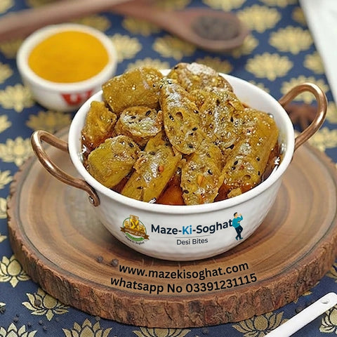 Homemade Lotus Root Pickle (Beh Ka Achar) Pakistan – Maze Ki Soghat
