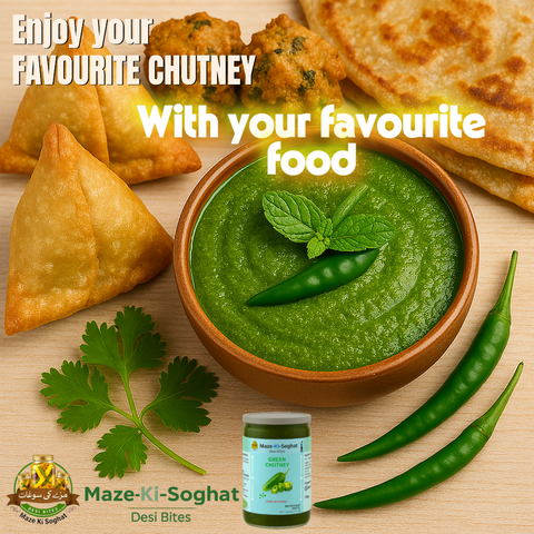 Hari Chutney (ہری چٹنی) – Homemade Desi Mint Coriander Green Chilli Chutney Pakistan
