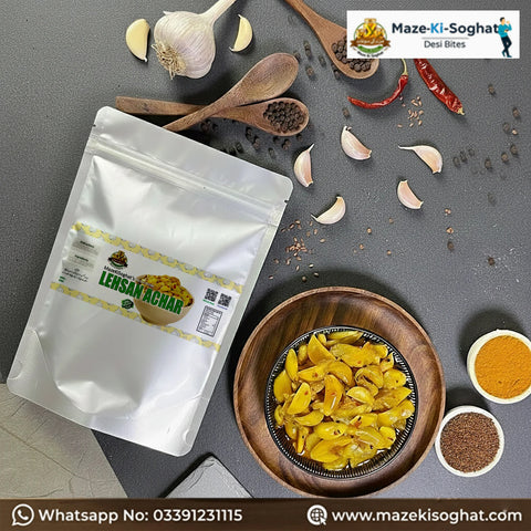 Homemade Garlic Pickle (Lahsun Ka Achar) Pakistan – Maze Ki Soghat

