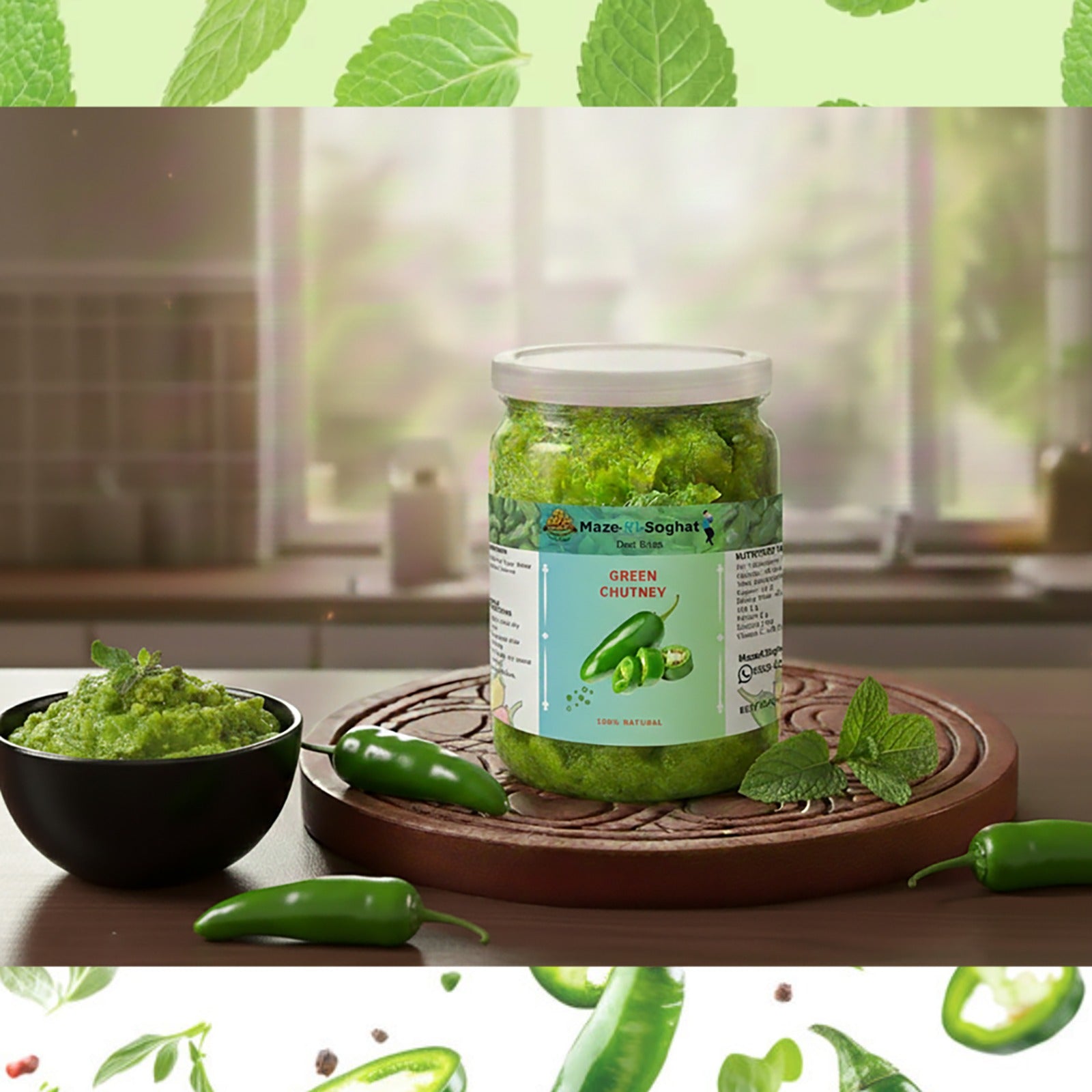 Hari Chutney (ہری چٹنی) – Homemade Desi Mint Coriander Green Chilli Chutney Pakistan