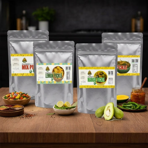 Fantastic Four | 4 x 400g Pickle Packs (Mix+ Lemon+ Mango+ Chilli )
