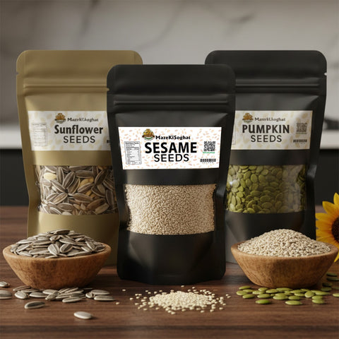 NutriSeeds | 3 x 500g Packs of Seeds (Sunflower + Sesame + Pumpkin )