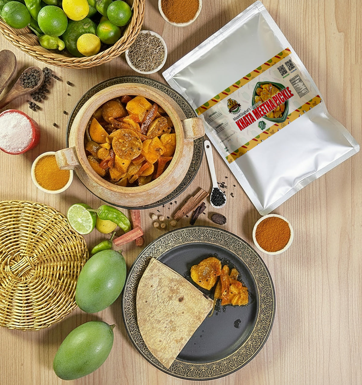 Mix Khatta Meetha Pickle (مکس کھٹا میٹھا اچار) – Homemade Desi Sweet Sour Achar Pakistan