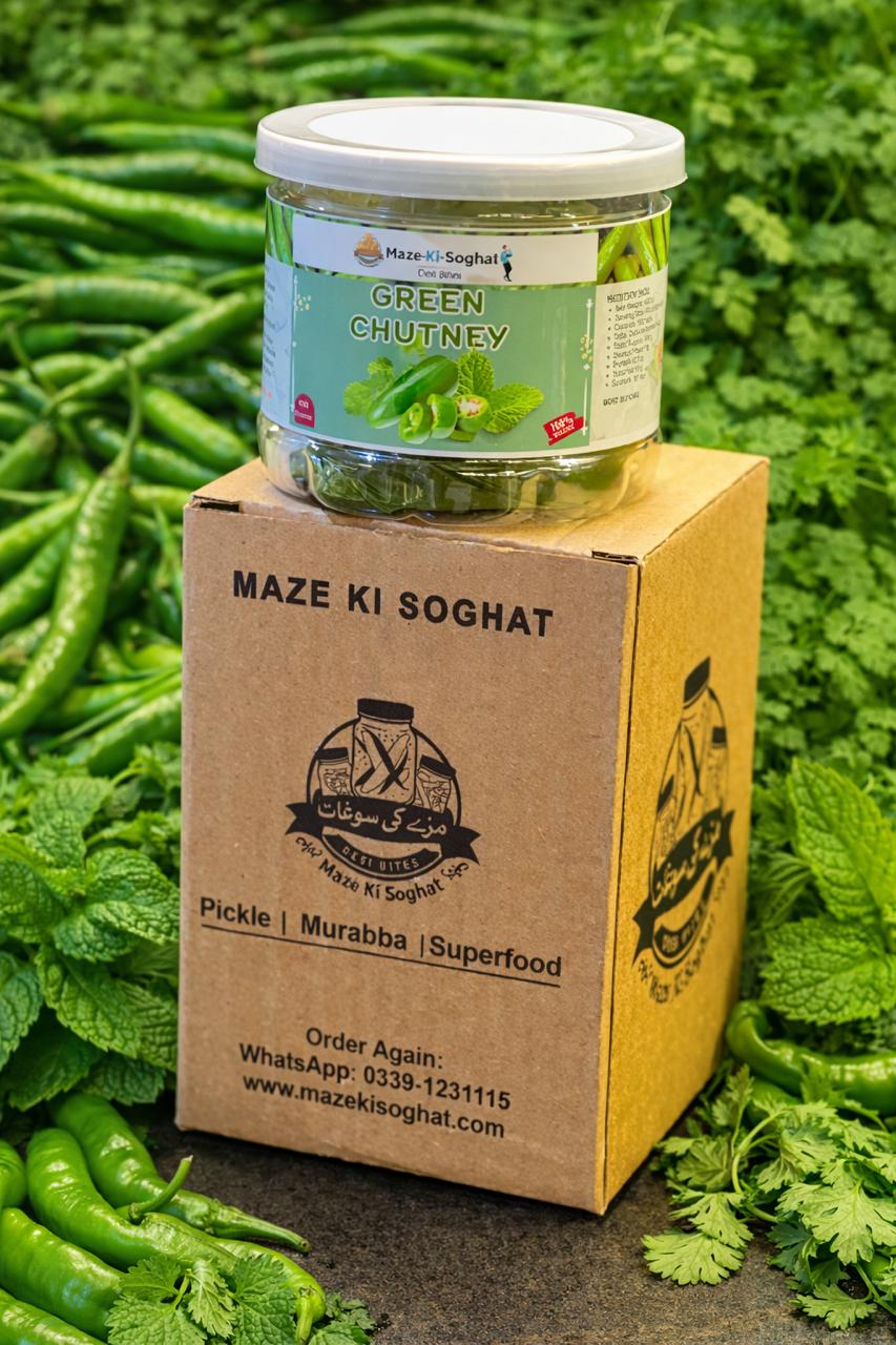 Hari Chutney (ہری چٹنی) – Homemade Desi Mint Coriander Green Chilli Chutney Pakistan