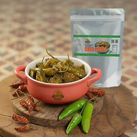 Green Chilli Pickle (ہری مرچ کا اچار) – Homemade Desi Hari Mirch Achar Pakistan