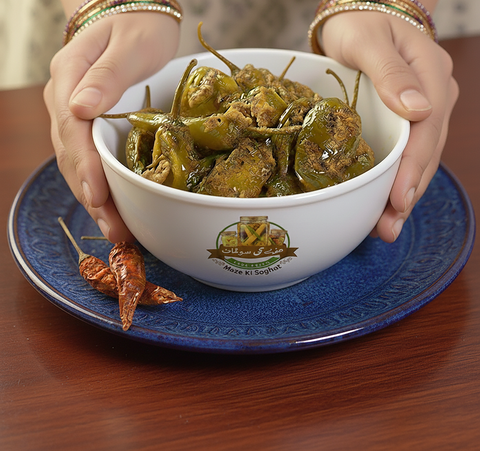 Green Chilli Pickle (ہری مرچ کا اچار) – Homemade Desi Hari Mirch Achar Pakistan