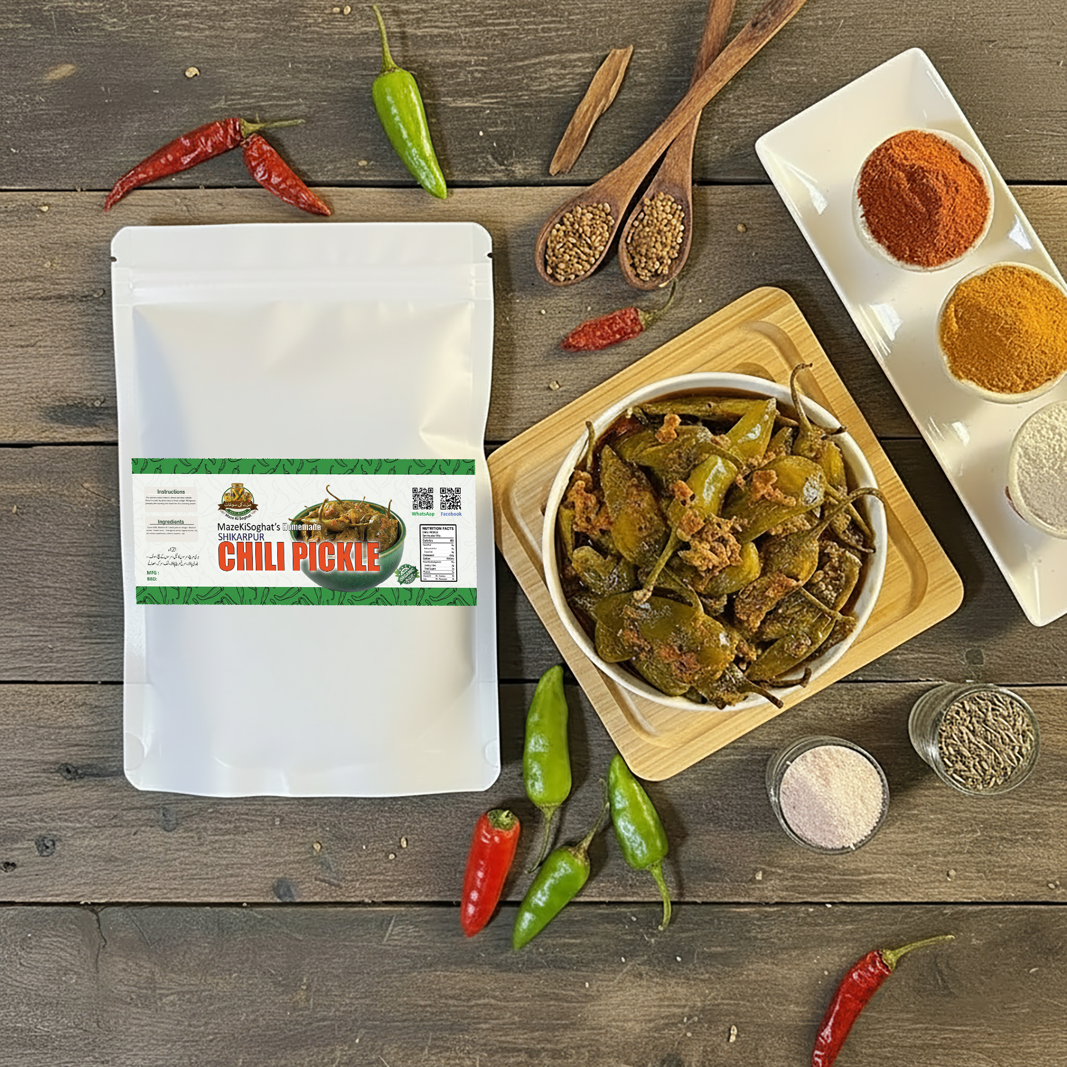 Super Offer – 5 x 400g Pickle Bundle (Hyderabad Mix + Green Chilli + Lemon + Mango + Carrot Achar) Pakistan