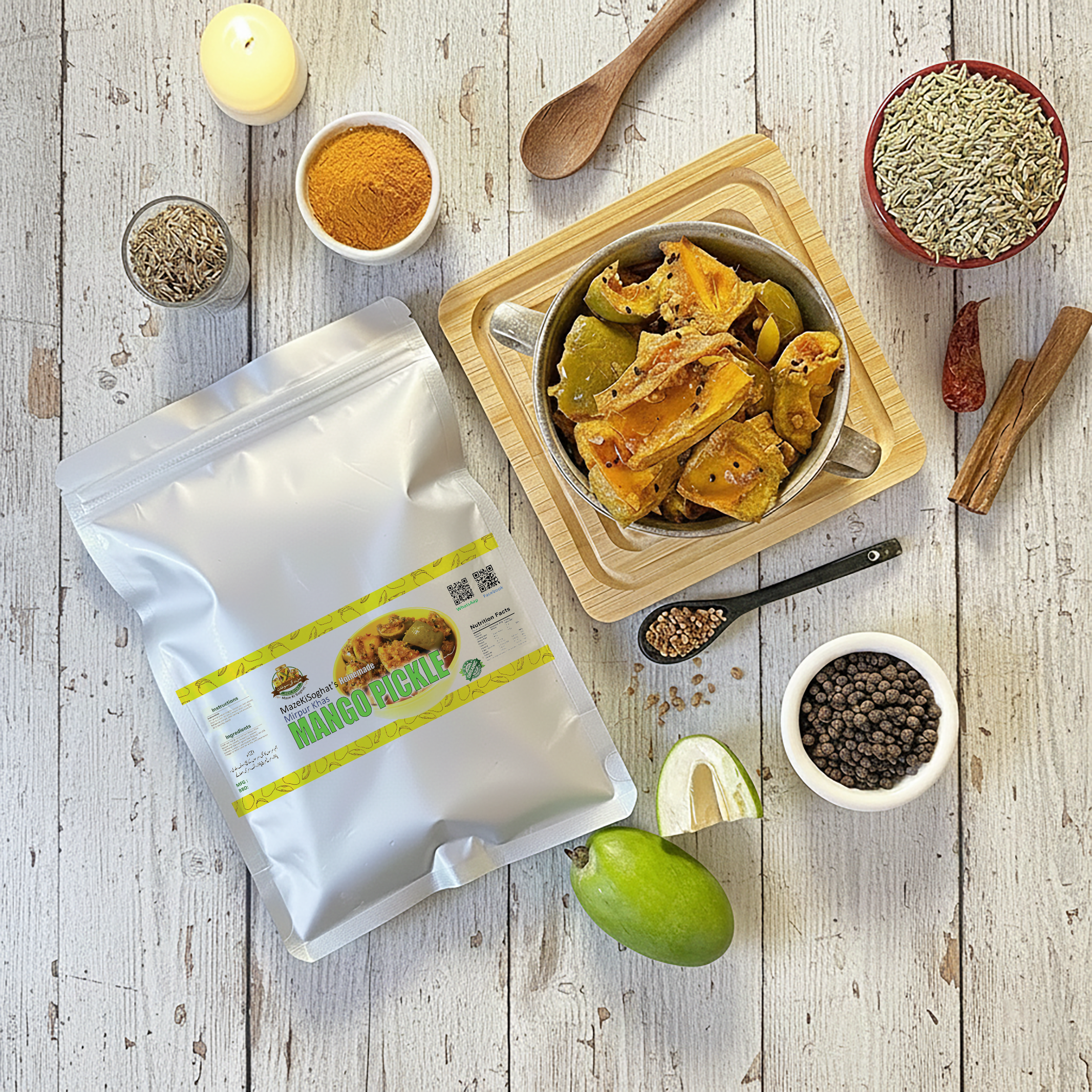 Super Offer – 5 x 400g Pickle Bundle (Hyderabad Mix + Green Chilli + Lemon + Mango + Carrot Achar) Pakistan